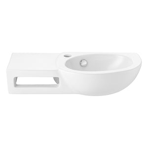 Lavabo a parete 63x28.5 cm con troppo pieno