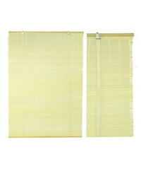 Tapparella in bambù noce con bordatura chiara - 180x300x12 cm