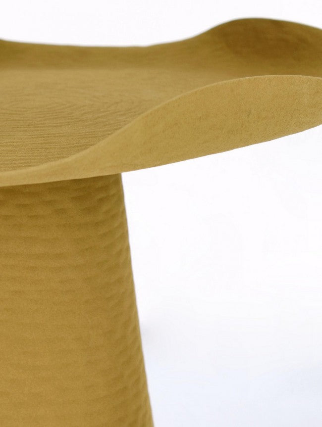 Tavolino lalita senape D.41 x 41h in metallo