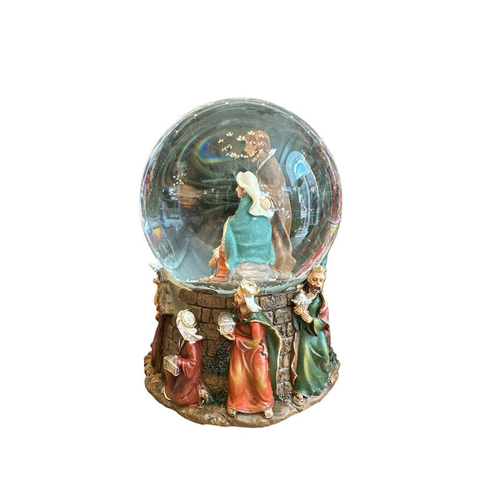 Carillon natività con neve H15 x Ø11,5 cm