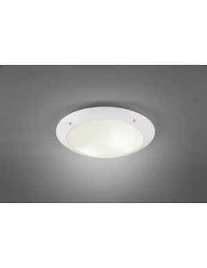 Plafoniera Da Esterno Camaro Bianco Opaco IP54 Ø33 cm Trio Lighting