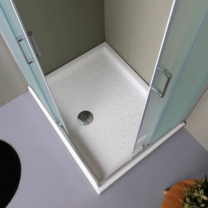 Box doccia rettangolare 120x70 ante satinate