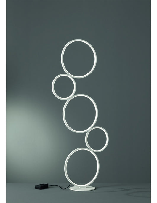 Piantana Rondo 5 Cerchi Led Bianco H115 cm Trio Lighting