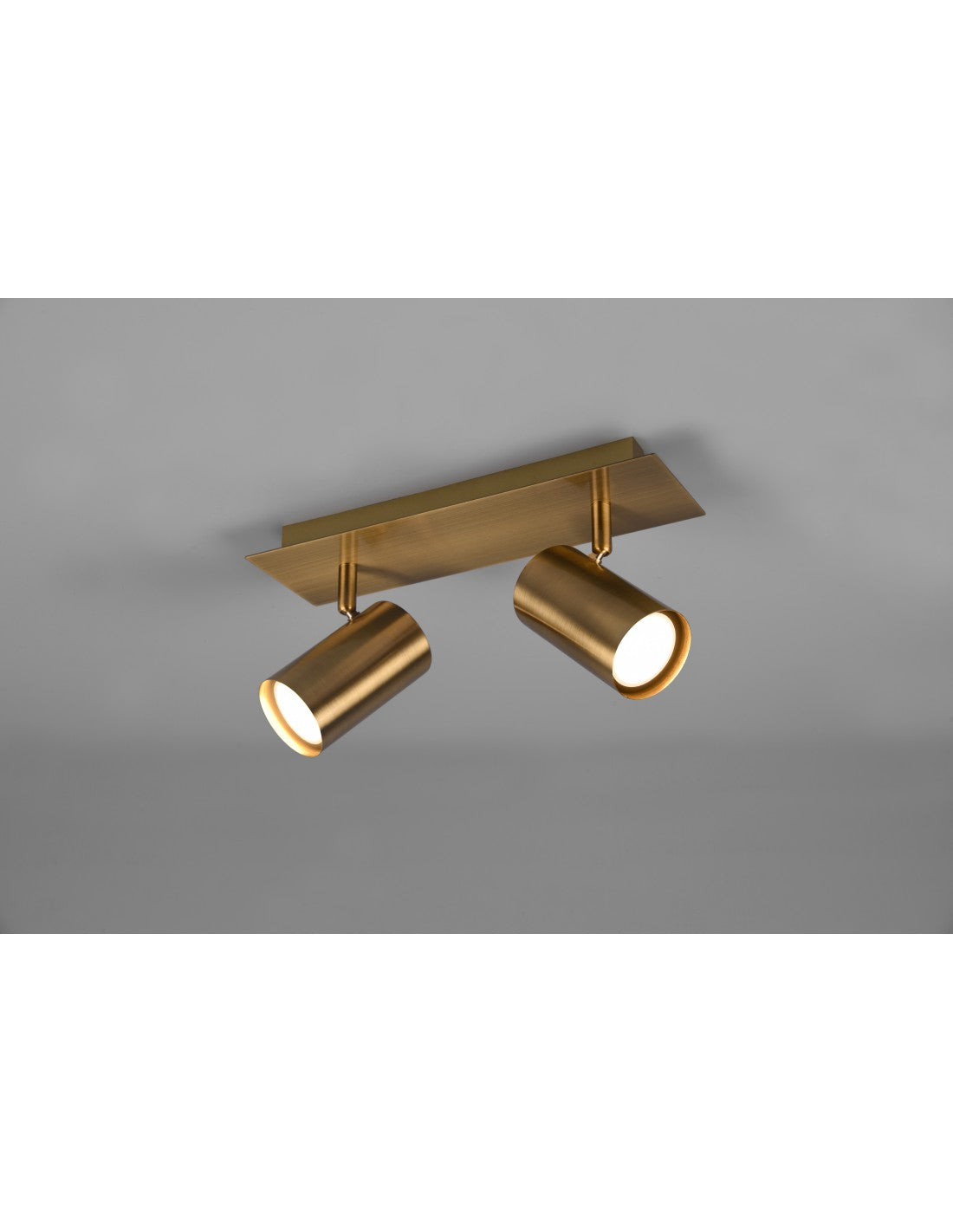 Faretto Marley 2 Spot GU10 Ottone Invecchiato L30 cm Trio Lighting