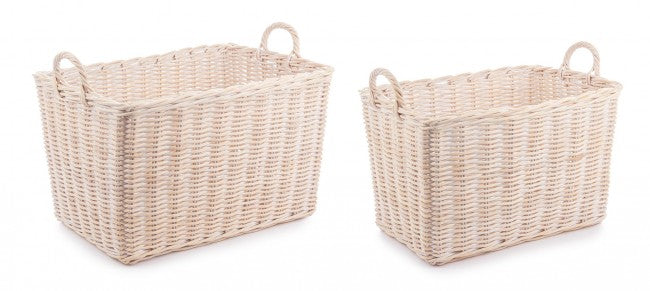 Set di cesto 58x38x37h e 65x45x40h