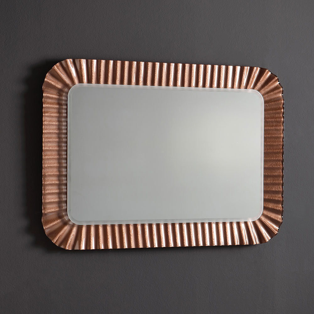 Specchio a led bronzo 94x68 cm