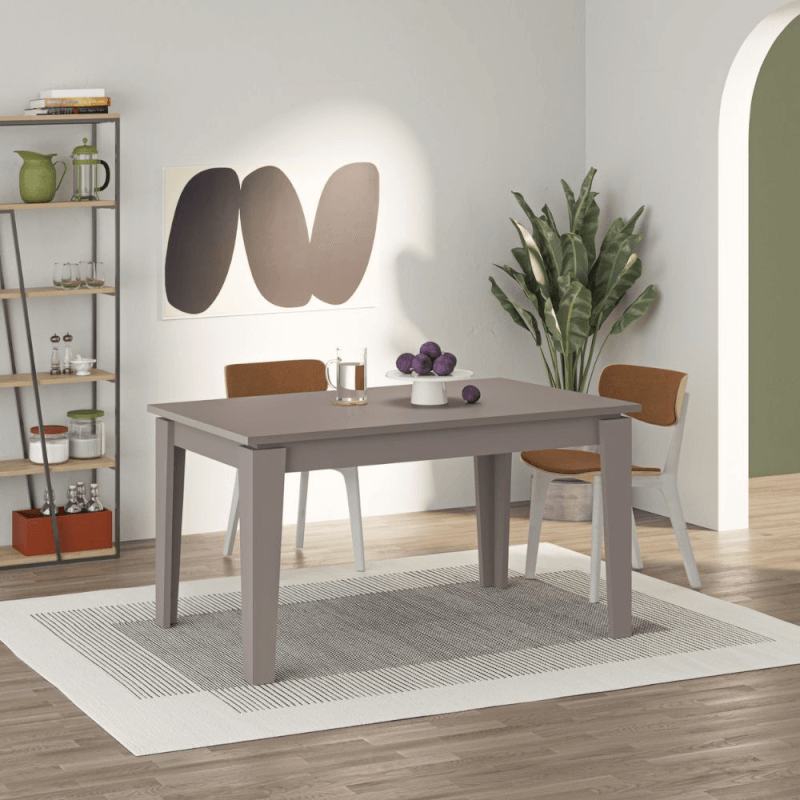 Tavolo allungabile Tolmen light mocha tortora 140x80 cm EFFEZ