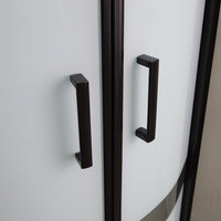 Box doccia semicircolare 80x80 cristallo nero