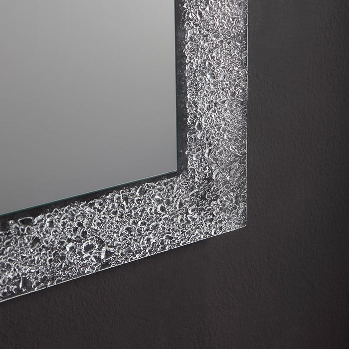 Specchiera reversibile 98x70 in vetro ghiaccio