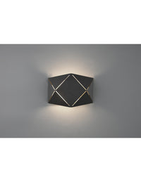 Applique Rettangolare Led Zandor Nero L18 cm Trio Lighting