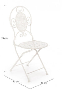 2x Sedia emily s-bracciolo 40x40x94h acciaio