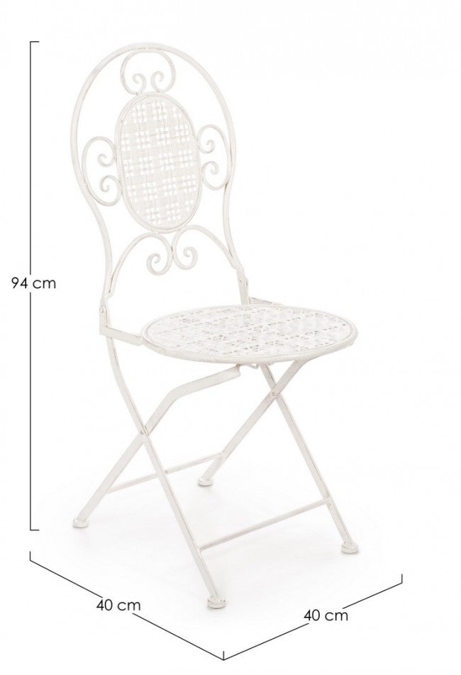 2x Sedia emily s-bracciolo 40x40x94h acciaio