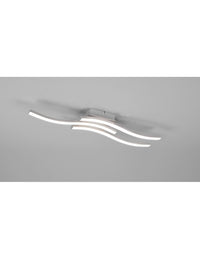 Lampada Soffitto Moderna Bacchette Led 4000k Route Nichel Trio Lighting