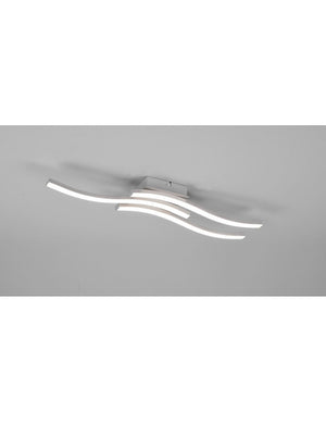 Lampada Soffitto Moderna Bacchette Led 4000k Route Nichel Trio Lighting