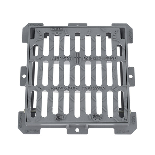 Caditoia piana in ghisa C250 60x60 cm