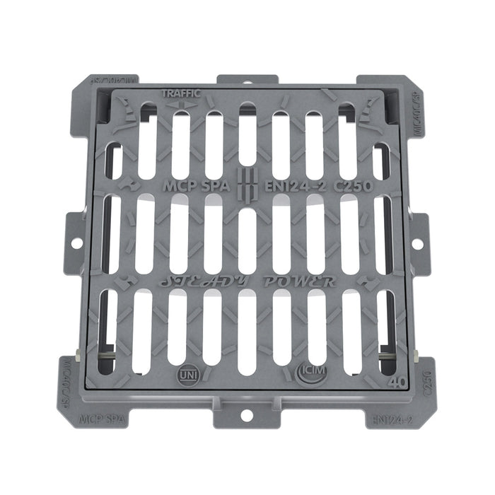 Caditoia piana in ghisa C250 60x60 cm