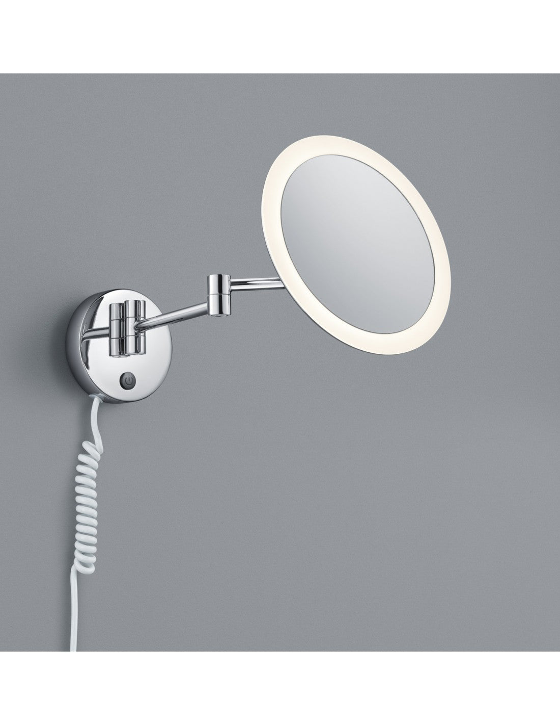 Applique Led Da Bagno Orientabile Con Specchio Rotondo View Trio Lighting