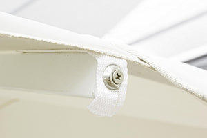 Ombrellone alluminio bianco grigio chiaro Alghero 4x4