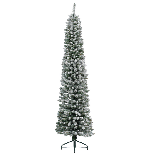 Albero di natale Pensil pine innevato 60 x H 210 cm