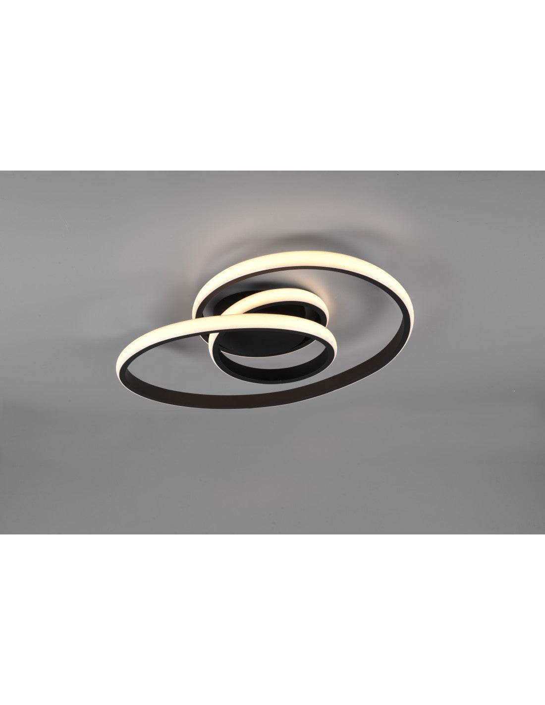 Plafoniera Sansa Led 18,5w Dimmerabile Nero L53 cm Trio Lighting