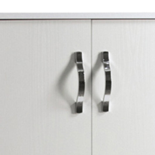 Armadio scarpiera multiuso Bianco in legno nobilitato 2 ante h130x71x38