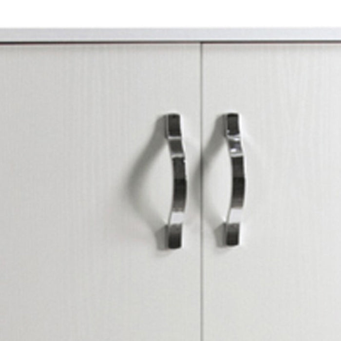 Armadio scarpiera multiuso Bianco in legno nobilitato 2 ante h130x71x38