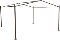 Gazebo Certeli quadrata forma Abri colori grafite-ardesia 4x4