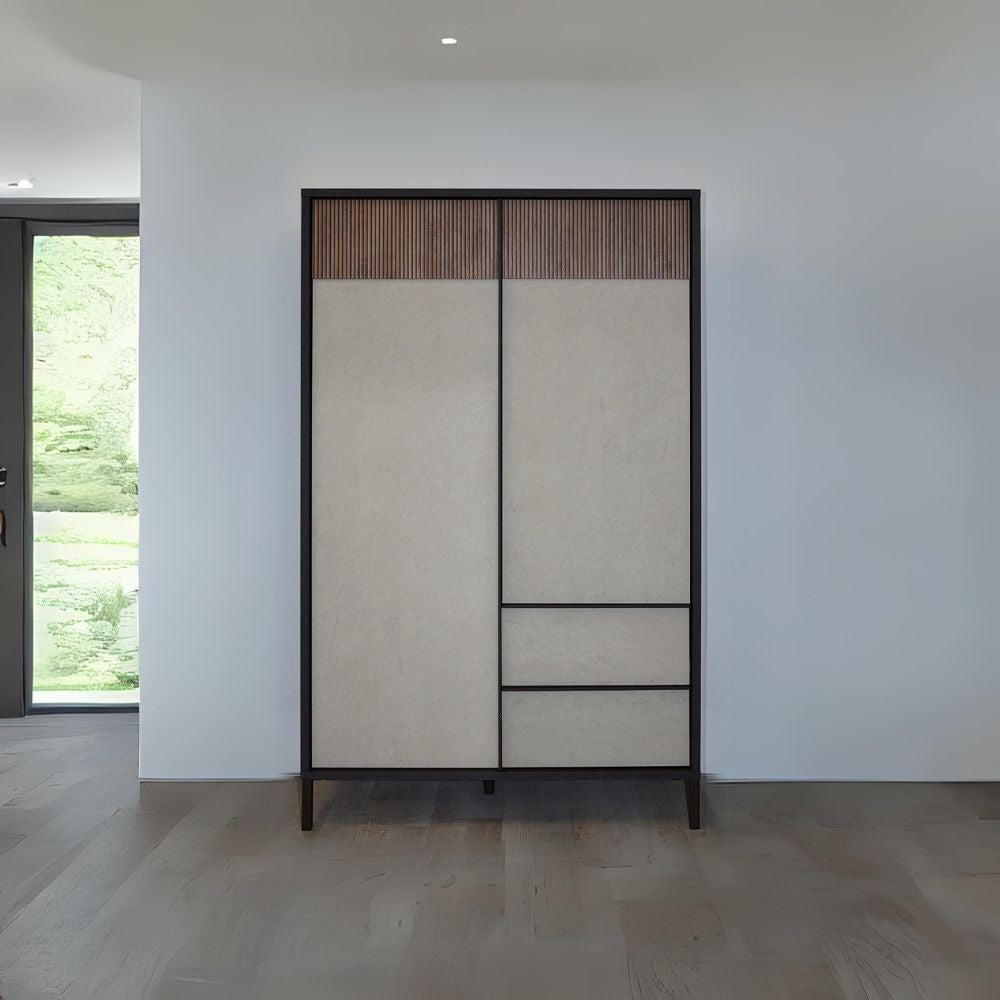 Mobile 106x40x177 cm lava e argilla