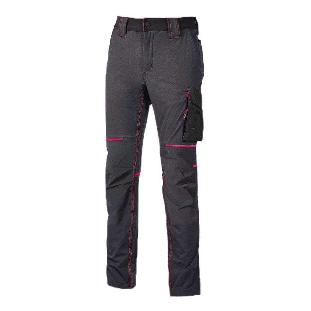 Pantalone da lavoro grey fucsia M