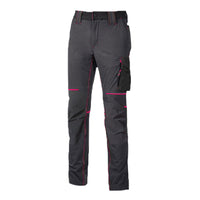Pantalone da lavoro grey fucsia M
