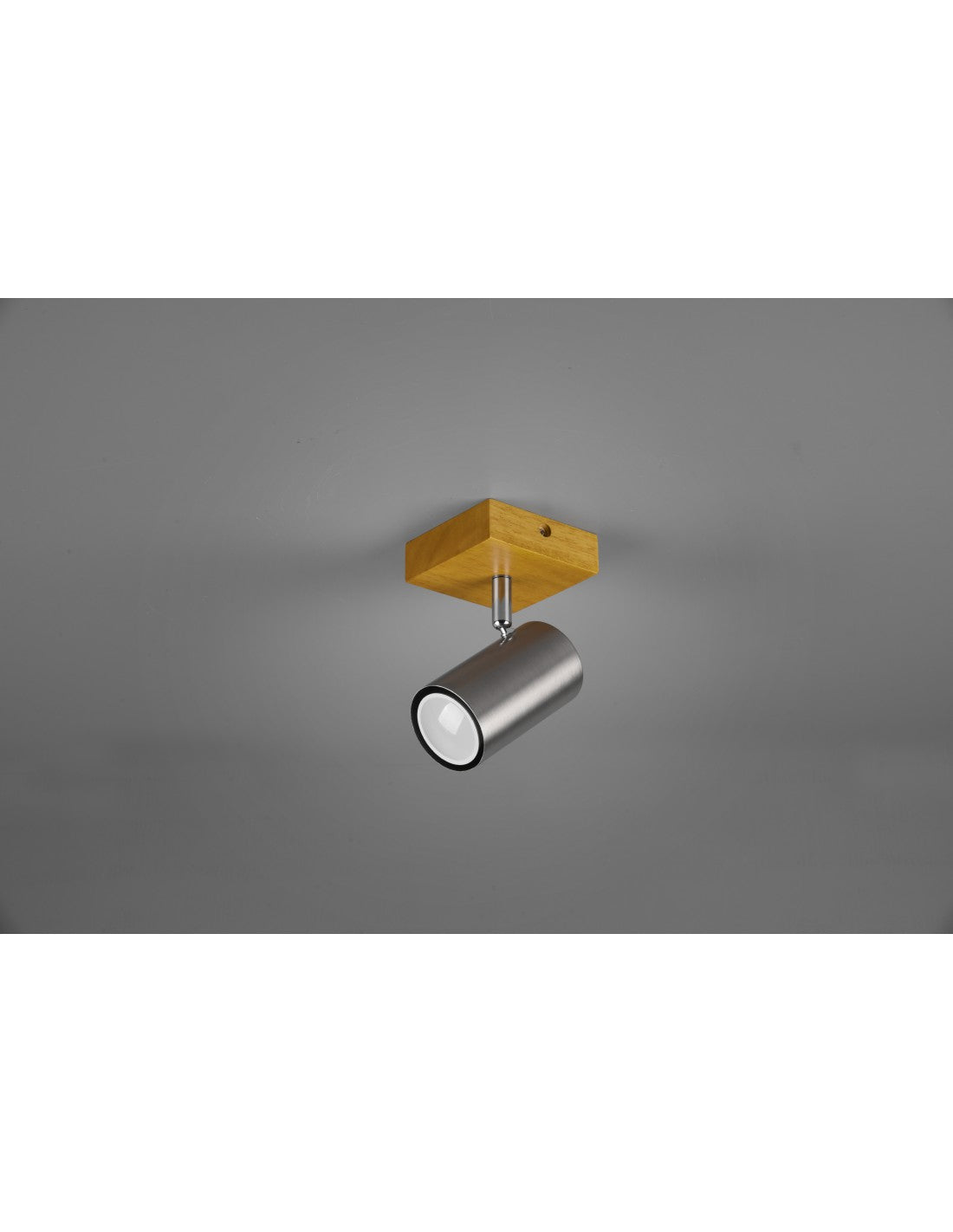 Faretto Spot Marley Nichel E Legno 1xGU10 Trio Lighting