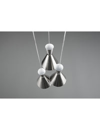 Sospensione Rotonda Enzo 3xE27 Nero Opaco Trio Lighting