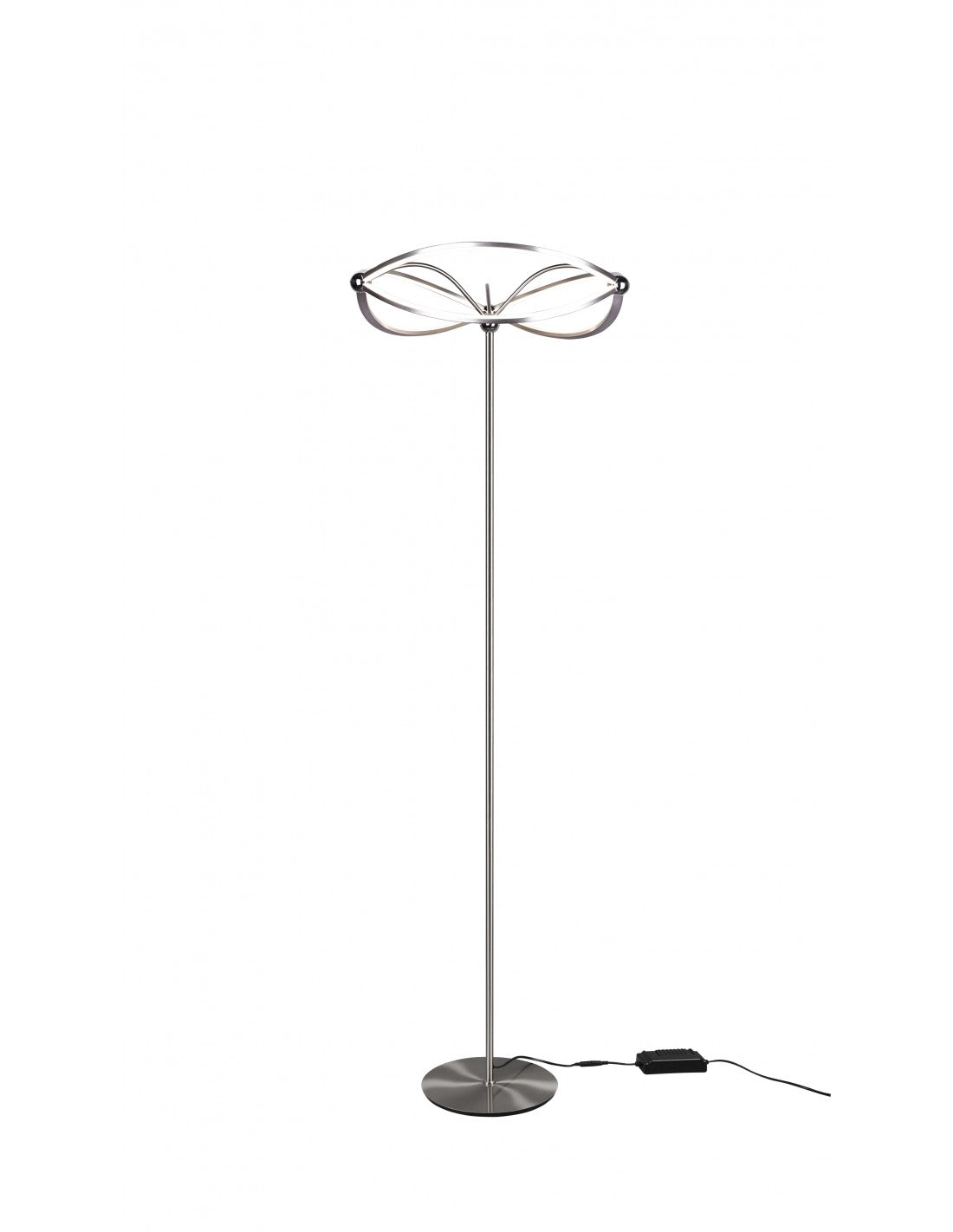 Piantana Moderna Charivari Fiocco Led Nichel Trio Lighting