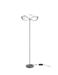 Piantana Moderna Charivari Fiocco Led Nichel Trio Lighting