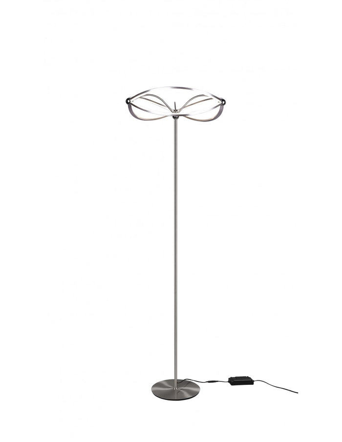 Piantana Moderna Charivari Fiocco Led Nichel Trio Lighting