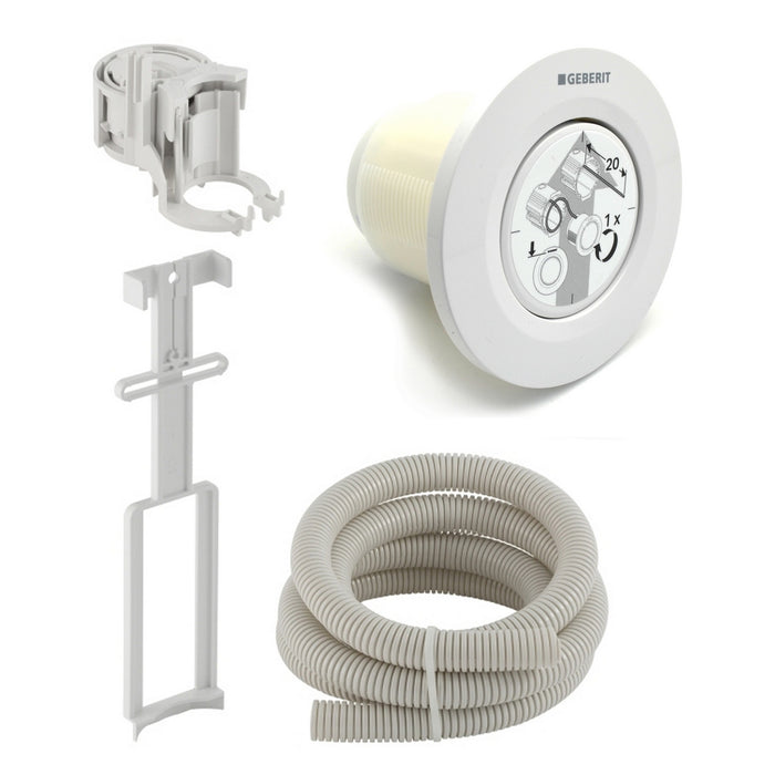 Comando pneumatico per Unica+ - Monotasto bianco