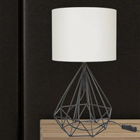 Lampada per scrivania Nero Bianco urban 25x h46,5 cm EFFEZ