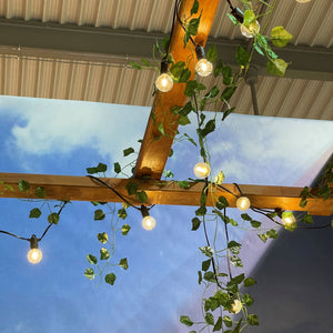 Catena solare 2,5x5m con 12 lampadine G40