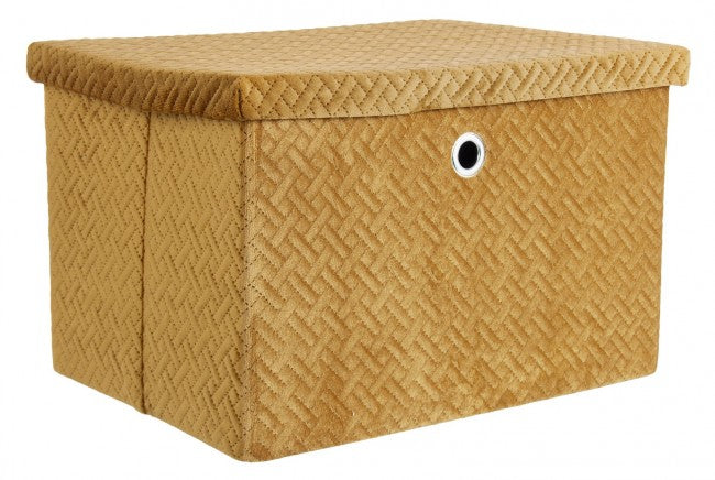 4x Scatola pieghevole ocre 40x30x25h