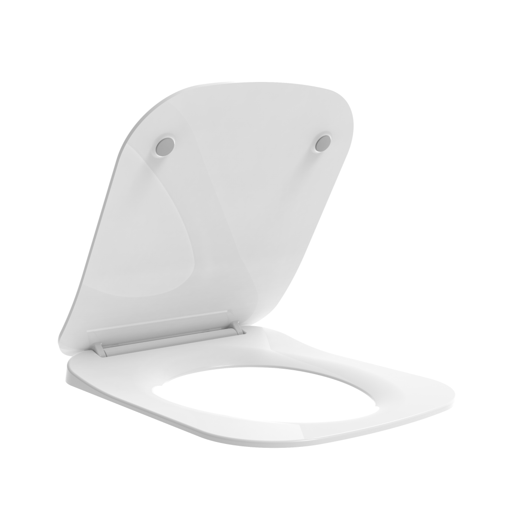 Sedile wc in termoindurente bianco lucido