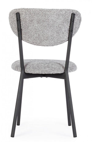 2x Sedia grigia chiara 47x50x77.5 cm