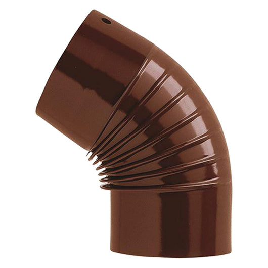 Gomito smaltato 10x10 cm 45° marrone