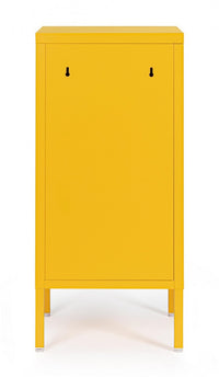 Comodino giallo 40x35x76h in acciaio