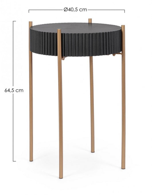 Tavolino in legno D.40.5 x 64.5 h