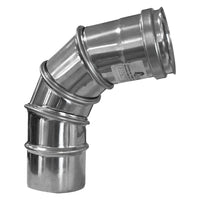 Gomito girevole 90° ø 10 cm in acciaio inox