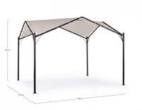 Gazebo Dome da giardino antracite-grigio 3,5x3,5xh 260 cm