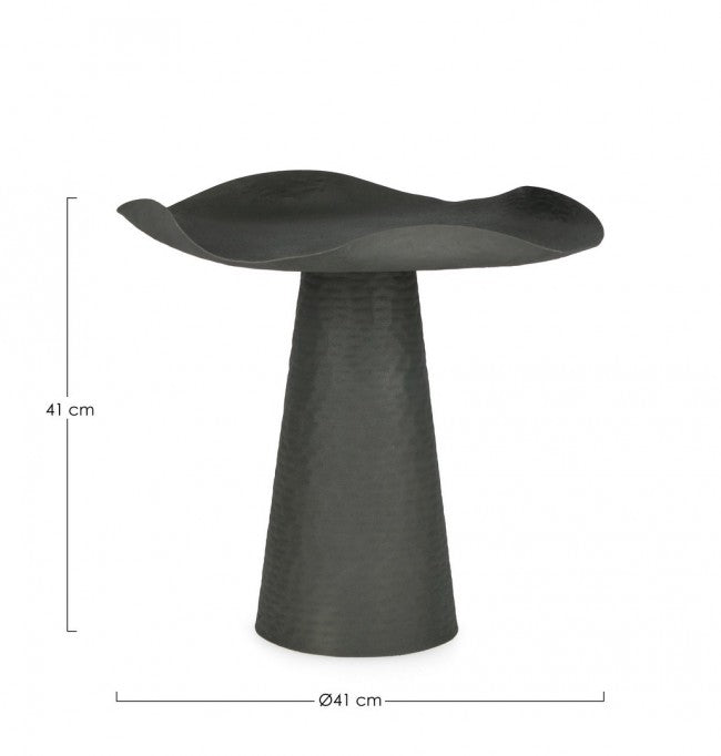 Tavolino lalita verde D.41 x 41h in metallo