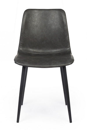 2x Sedia Kyra Pu Antracite Vintage