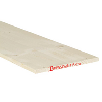 Legno lamellare di Abete Spessore 1,8 cm x P 30 cm x L 100 cm