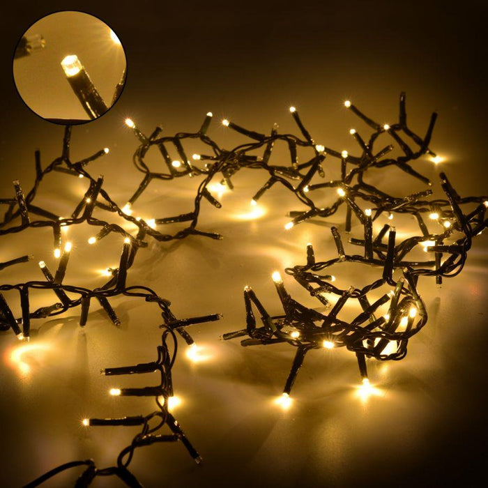 Luce filo 300 mini led bianco caldo controller cm600 al. fissa uso esterno